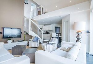 Sandperle Gorch Fock – Stillvolles Maisonette-Apartment mit toller Dachterrasse und Leuchtturmblick