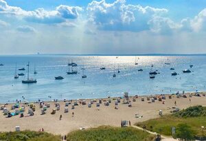 Ostseeblick-Perle,  Prinz Hamlet – Ostseeblick-Perle 1, 10. Stock, Panoramablick, Pool