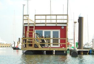 Hausboot Lotta, Dachterrasse u. Kaminofen in Neustadt i.H.