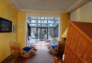 Bungalow mit Terrasse und Heizung