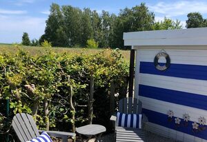 Sonniges Strandhaus am Haff mit Wasserblick für 2-4 Personen