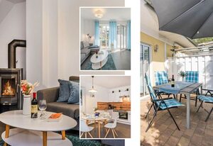 Ferienhaus Möwenkoje – Charmantes Ferienhaus mit Kamin, Terrasse & Garten – Erholung pur im Grünen