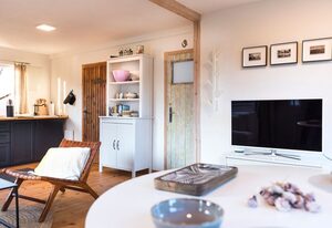 Pommernhaus Bay Cabin, Kamin, SUP's – großer umzäunter Garten
