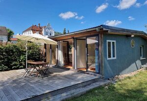 Pommernhaus Bay Cabin, Kamin, SUP's – großer umzäunter Garten