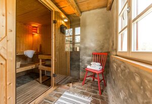 Pommernhaus Charmanter Josephinenhof Sauna Kamin Boot – im Naturpark