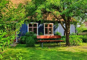Pommernhaus Historisches Colonistenhaus Sauna Kamin Boot – Romantisch Übernachten mit offenem Kamin