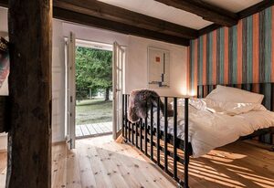Pommernhaus Vorsee am Kiefernwald Kamin Boot – Reetgedecktes Fachwerkhaus, Kamin, Ruderboot, großer Garten