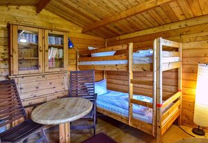 Ferienholzhaus Strandbude mit Terrasse