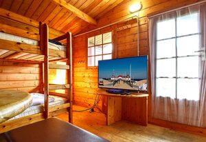 Ferienholzhaus Strandbude mit Terrasse