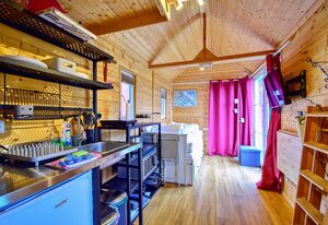 Tiny House Strandwagen mit Terrasse