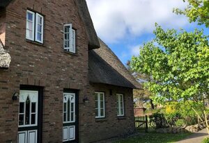 Triibergem 39 - DHH – Ferienhaus in Utersum: 75 m², Garten, 500 m zum Strand, Hunde willkommen