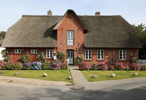 Ilskes Hus – Freistehendes Reetdachhaus mit Garten, Terrasse & E-Ladestation