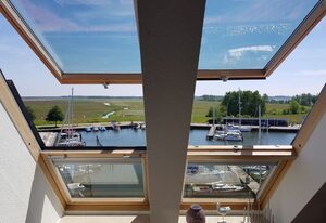 FEWO SEGELHAFENIDYLL, direkte u. ruhige Wasserlage, WLAN – Ferienwohnung Segelhafenidyll