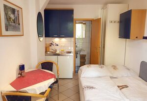 Villa Romantica App., überd. Terrasse, Strandkorb, Liegen – Villa Romantica Appartement
