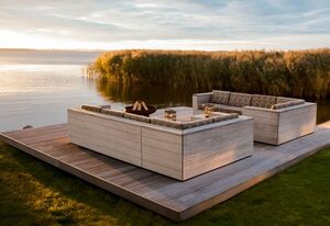 Ferienhaus Peeneblick - exklusives Traumhaus in Direktlage am Wasser mit Bootssteg und Aussensauna