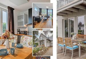 Ferienhaus am Peenestrom – Gemütliches Ferienhaus im Grünen – mit Kamin, Terrasse & Blick ins Grüne