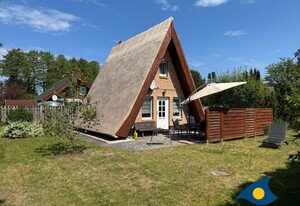 Reetdachhütte im Birkenhain
