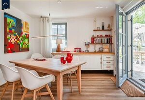 Ferienhaus Auszeitfischer – Ferienhaus auf Usedom im Fischerdorf im Grünen – mit Sauna & großem Garten