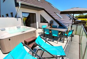 Villa Aquila Luxus-Maisonette Ferienträume Dachterrasse