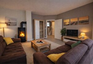 E8 Reetdach Ferienhaus mit Sauna Ostseebad Rerik – E8: 4-Raum-Reetdachhaus Strandvogel mit Sauna und Kamin