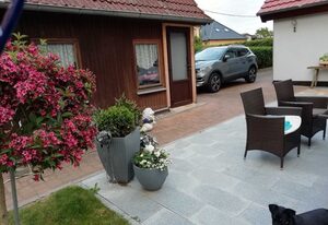Ferienhaus am Kleinbauernhof Gersdorf bei Kühlungsborn – 3-Raum-Ferienhaus (max 4 Pers, 55m²) mit Gartenterrasse