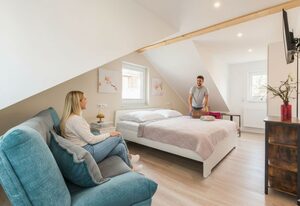 Naturpark-5 Sterne Ferienhaus-Kamin-Sauna-See – Ferienhaus Kranich