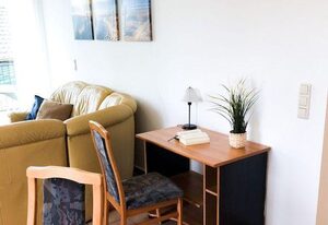 Haus zur Sonne Wohnung 6 – 80 m² Ferienwohnung für 5 Personen – 3 Schlafzimmer, Balkon und Wlan