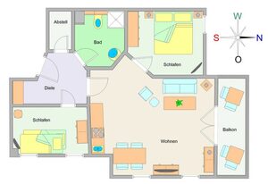 Villa Strandbrise Whg. SF-05 . – Strandstr. 18b Whg. 05