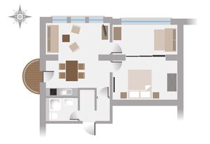Ferienwohnung Abendrot in der Villa Waldfrieden