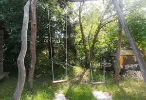 Ferienhaus Lehmhaus mit Naturbadeteich