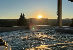 Wellnorama 1 - WellnessFerienhaus mit Pool, Sauna und eigenem Whirlpool mitten in Deutschland
