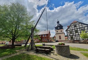 Altes Pfarrhaus Neustädt – Einzelzimmer im Erdgeschoss, mit externem, direkt  angrenzendem Bad