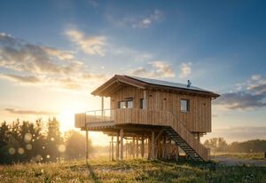 Sky Chalets Bühlertal – Neptun Chalet, 30 qm, mit Whirlpool und 30 qm Terrasse, max. 3 Personen