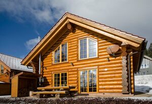Ferienhaus Blockhaus Chalet Nr. 1 – Chalet Feldberg, 184 qm, 6 Schlafzimmer, Sauna, Garten, max. 14 Personen