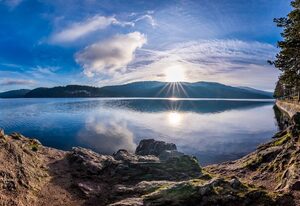 Traumwohnung Schluchsee, 2 Schlafzimmer, Blick zum See