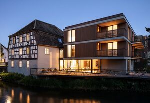 Sternen Bohlingen Aparthotel – Apartment Aachblick, 47qm, 1 Schlafzimmer, 1 Wohn-/Schlafzimmer, max. 4 Personen