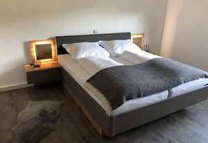Ferienhaus Bibernest – Bibernest, 80qm, Terrasse, 2 Schlafzimmer, max. 2 Erwachsene + 3 Kinder