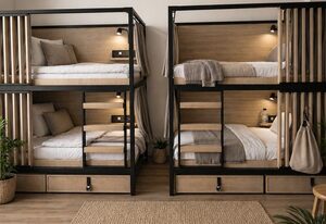 Privates Familienzimmer mit modernem Design (Berlin Sleep Club)