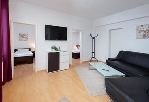 Boardinghouse Stadtvilla Budget – Einbett-Studio mit Küchenzeile und WLAN