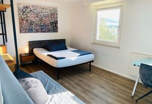 Ferienwohnungen und Monteurunterkunft "Mainbogen-Blick" Penthouse – Ferienwohnung / Penthouse