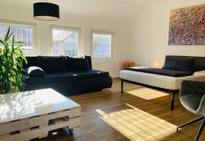 Ferienwohnungen und Monteurunterkunft "Mainbogen-Blick" Penthouse – Ferienwohnung / Penthouse