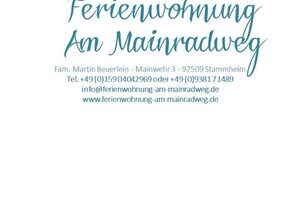 Ferienwohnung Am Mainradweg - Beuerlein Martin – Große Ferienwohnung (80qm) mit Sitzecke im Garten und WLAN