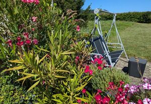 Ferienwohnung Stollburgblick – Ferienwohnung mit Relaxzone im Garten
