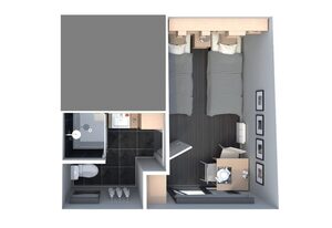 Economy Hotelzimmer 2b