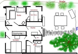 Ferienhaus Pfeiffer – Bauernhaus Ferien – 48m² mit Kaminofen