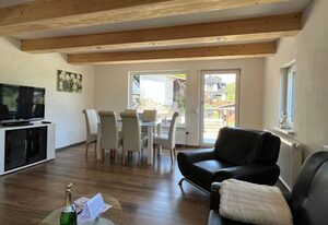 Sächsische Schweiz Ferienhaus Wohnung 1 mit Elbblick Sauna und Kamin