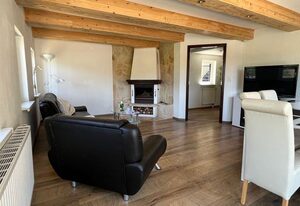 Sächsische Schweiz Ferienhaus Wohnung 1 mit Elbblick Sauna und Kamin