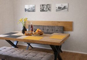 Ferienhaus Bimmelbahn 2 - Familienferienhaus 100 m²  am Dampflokbahnhof / Sauna / Trampolin/ Spielezimmer