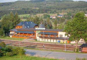 Pension An der Erzgebirgsbahn – Familienzimmer mit Kochzeile