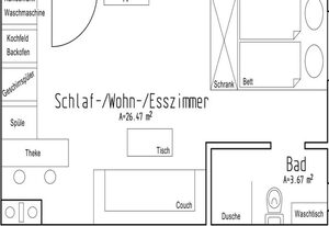 Wohlfühlstudio in Sylbach – moderne Ferienwohnung mit Balkon